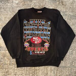 NFL 1995 San Francisco 49ers Super Bowl Champions Crewneck Mens Large